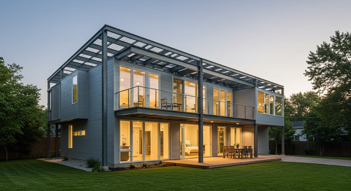 Geniş Aileler İçin İdeal: 2 Katlı Çelik Villa Modelleri