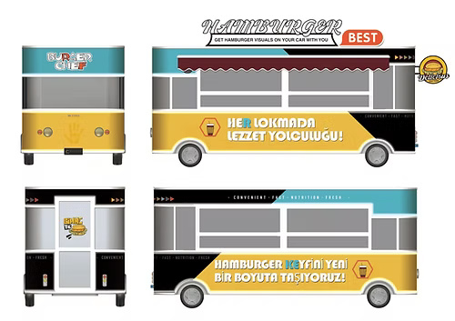Hamburger Mobil Lezzet Aracı Hamburger Mobil Lezzet Aracı