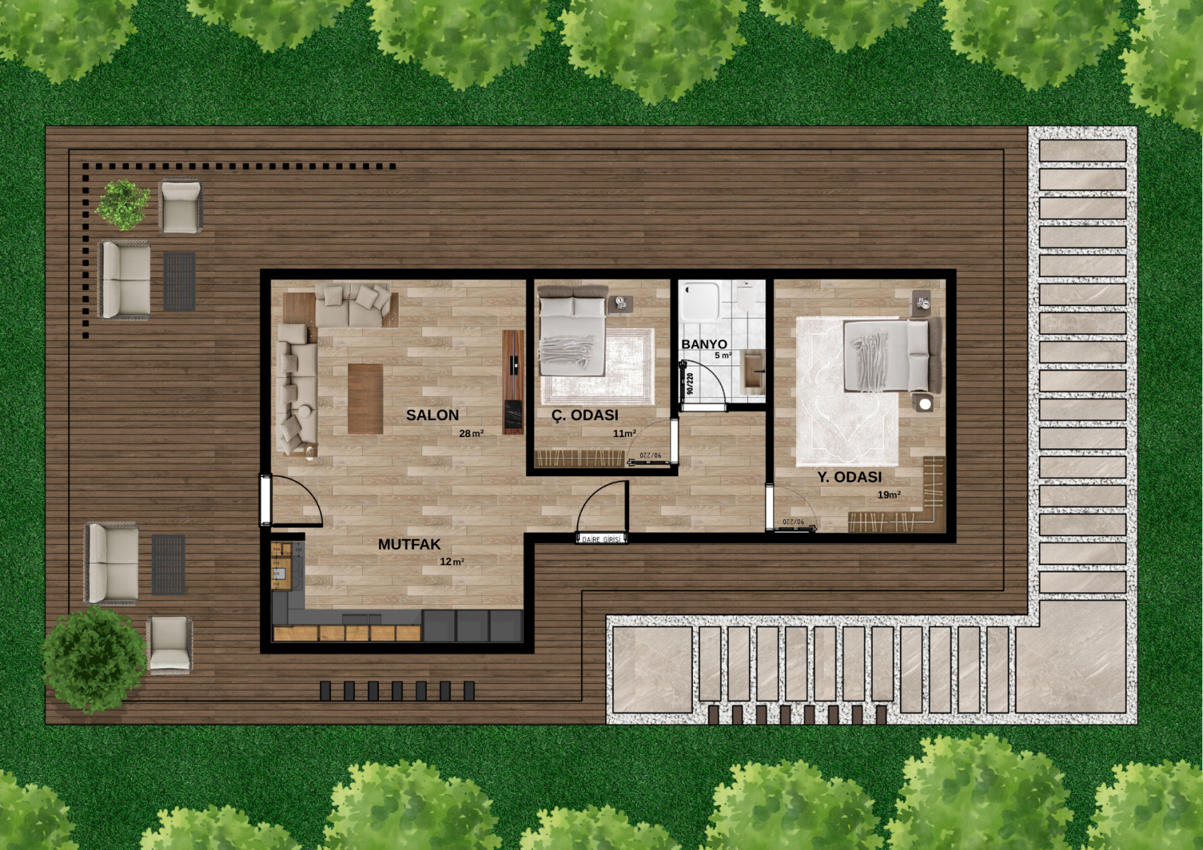 Zandara Muttiny Çelik Ev Zandara Muttiny Çelik Ev